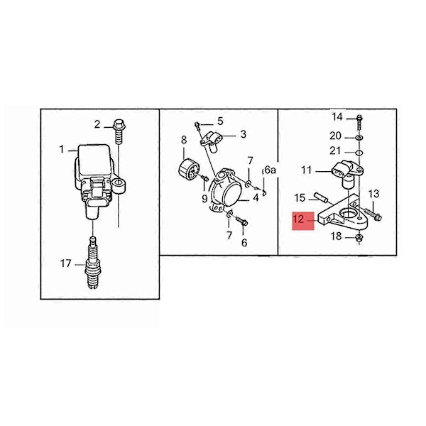 Bilsupport Tænding Knastaksel Positionssensor Beslag 30637802 kompatibel med XC90 XC60 V70 V50 S80 S60 1999-2006 Autodele