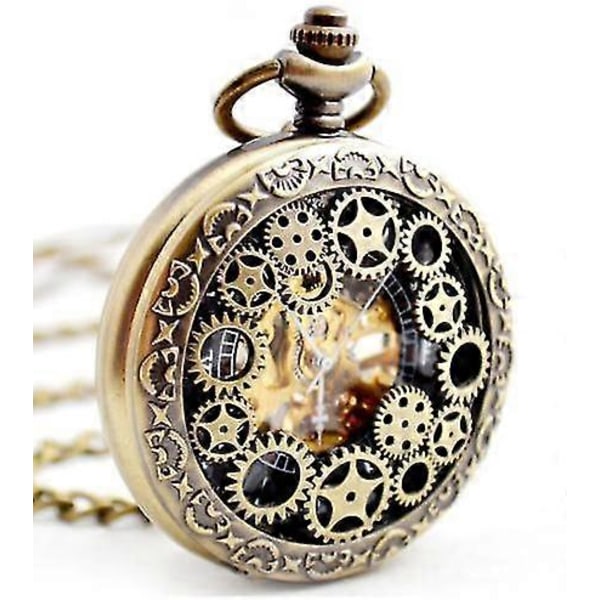 Lommeur Quartz Lommeur Klassisk Retro Romerske Tal Lommeur Sort