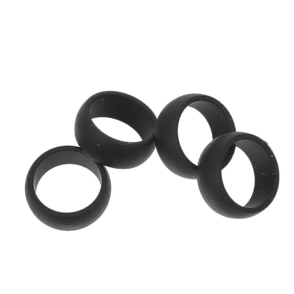 4 st Silikonringar för Sport, Skyddande Fingerringar, Flexibla Silikonringar