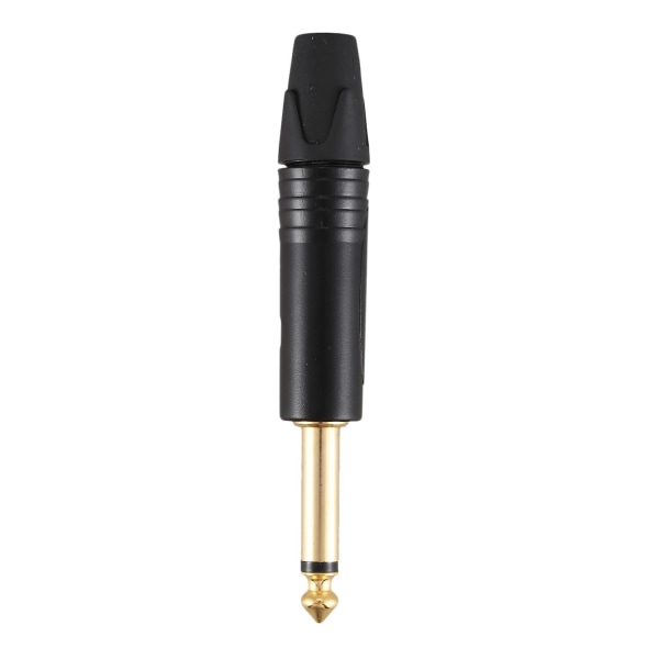 Guldplätering 10 st Plugg Mono Professional 2-polig 6,35 mm 6,5 mm Stereo Jack Plug 6,35 mm