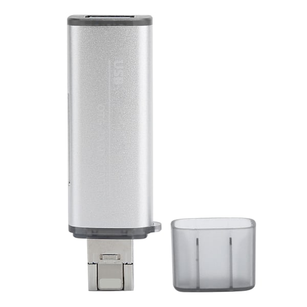 Kortläsare OTG USB3.0 för iOS-gränssnitt/OS X-minne/Litet minneskort U Disk Adapter Silver
