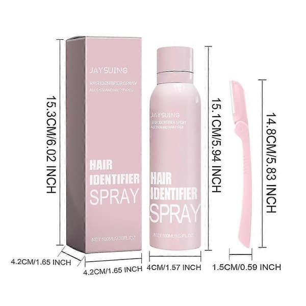 Håridentifieringsspray för ansiktsrakning, ansiktshåridentifieringsspray Dermaplaning