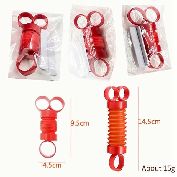 Finger Puller Leke for Barn Håndtrener - Tube Mini Finger Puller Leke Sensorisk Leke for og Pakke med 10