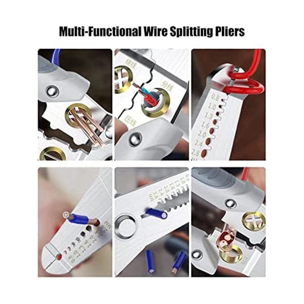 Multifunktions Wire Tang Tool Multifunktionel Wire Splitting Tang Rustfrit Stål Elektrisk Str