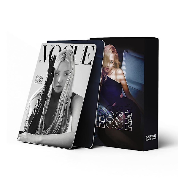 54 st/set Kpop Rose Lisa Solo Bp Nytt Album Egentillverkade Pappers Lomo Kort Rosa Fotokort Affisch Fotokort Lalisa Fans Gåva
