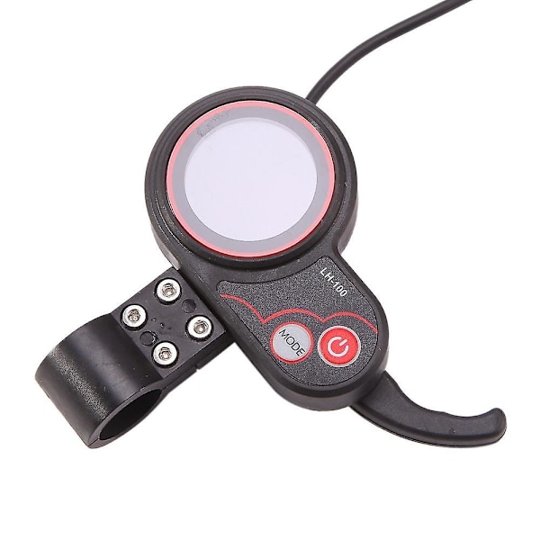 Lcd-lh100 24v/36v/48v/60v 6 Pins Elektrisk Cykel Display Tommelfinger Gas Håndtag Speedometer Kontrolpanel Til