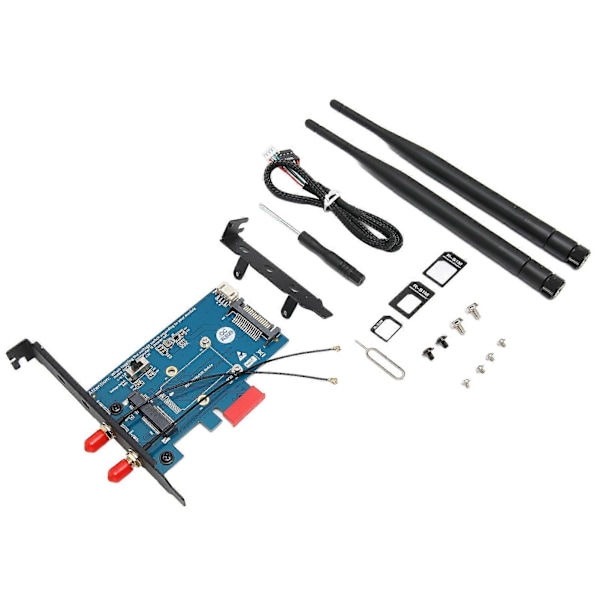 Mini PCIE -sovitin, monijärjestelmäyhteensopivuus, 4-nastainen virtaliitäntä, pienikokoinen PCIE -sovitin YEMMA