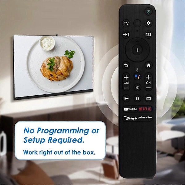 Erstatningsfjernkontroll RMF-TX800U for alle 2022 4K 8K HD TV XR A80K A90K A95K X80K X85K X90K X95K Z9K