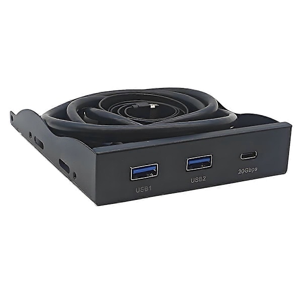 3,5 tommer Desktop Floppy Bay Frontpanel med 2 X USB 3.0 Type-A