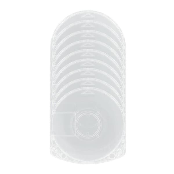 10 stk. Erstatningsklare UMD-spillskivehus for Sony PSP1000/2000/3000