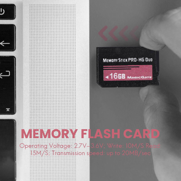 16GB Memory Stick MS Pro Duo HX Flash-kort til Sony PSP Cybershot-kamera