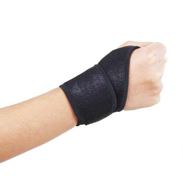 Håndleddsstøtte Håndleddsbandasje For Ganglion Cyste Artritt Karpaltunnelsyndrom Artritthanske Pustende Sport Håndleddsstøtte Venstre Høyre Unisex-svart
