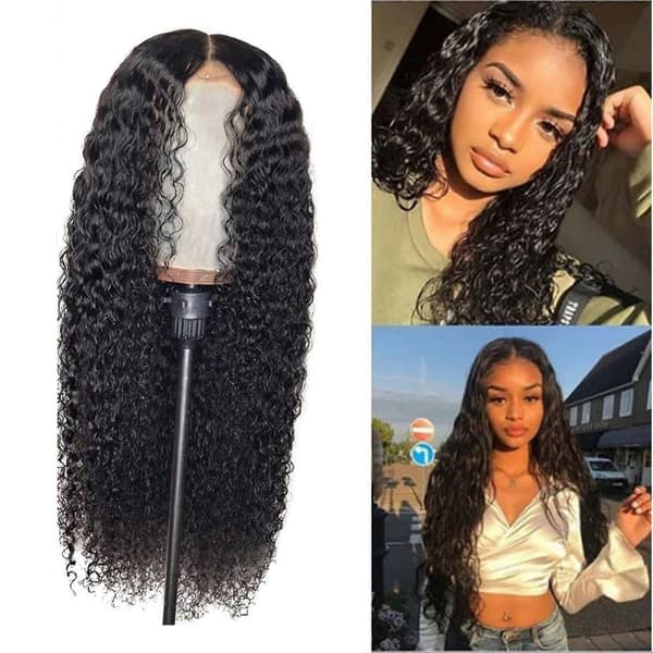 Peruker för Kvinnor Peruanskt Lockigt Hår Peruk Glueless Lace Front Hårperuker