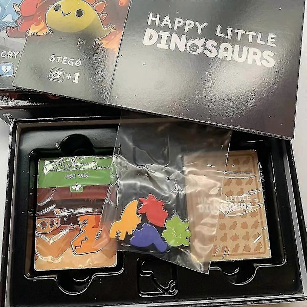 Happy Little Dinosaurs Brädspel Grundläggande Expansion Edition Återträff Camping Tema Festspel Interaktivt Spelkort Leksak tonårsgåva
