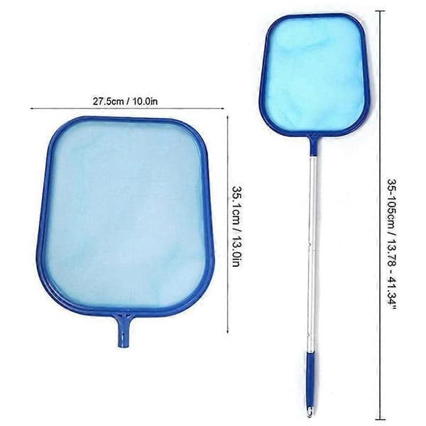 Pool Skimmer Set Kit Pool Dammsugare för Poolunderhåll Damm Fontän Rengöring