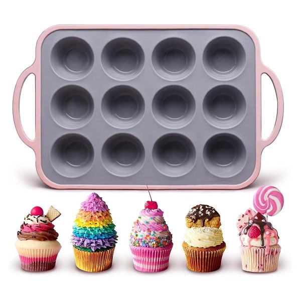 Silikon Muffinsform, Mini Cupcakeform, Mini Bakekopper, Cupcakeform For Hjemmelaget Muffins, Cupcake