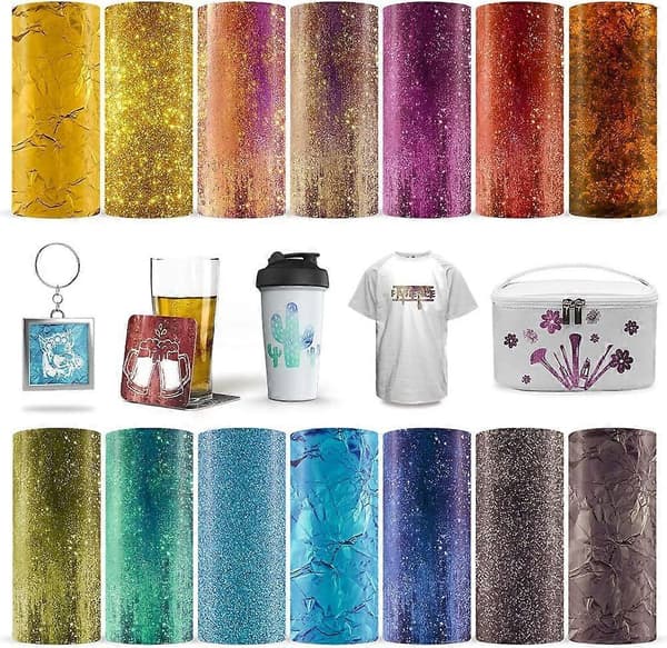 14 Stycken Infusible Transfer Ink Ark - Förutskrivet Sublimeringspapper för