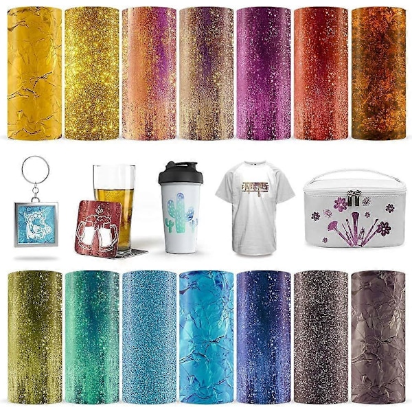14 Stykker Infusible Transfer Ink Ark - Forhåndstrykt Sublimeringspapir for