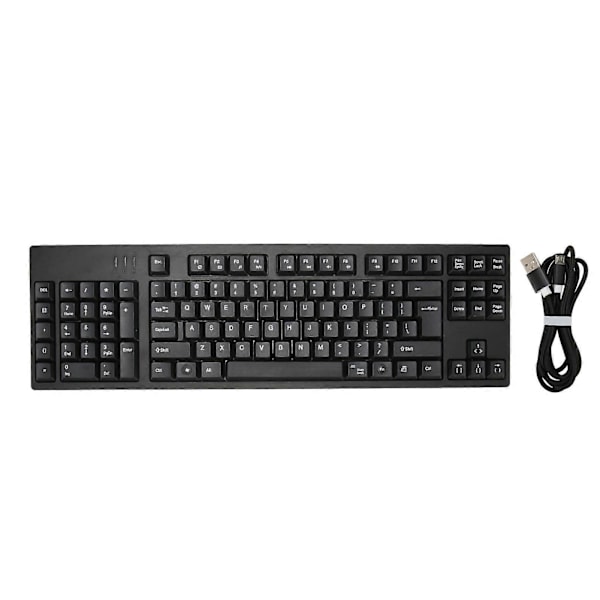Vasenkätinen näppäimistö 109 näppäintä Micro USB Ergonominen asettelu Plug and Play toimistonäppäimistö yrityksille, kirjanpitoon ja suunnittelijoille