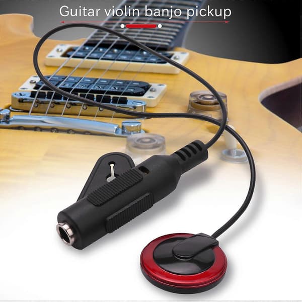 2 st Piezo Kontaktmikrofon Mic Pickup för Gitarr Fiol Banjo Mandolin Ukulele
