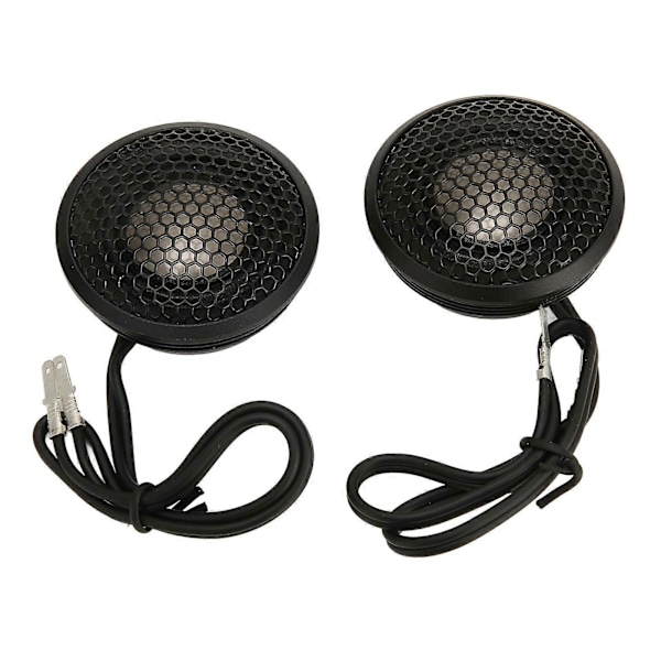 2 stk. Bil Tweeter Hifi Svart Kompakt Struktur 150W Dome Tweeter med Base for Alle Bil Lydsystemer YEMMA