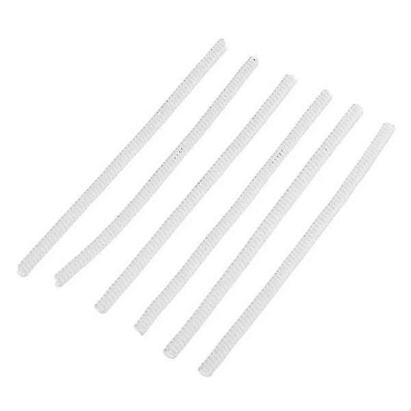 6 st Ringstorleksjusterare - Reducerare för Lösa Ringar - Universal Passform - 10 cm Lång - Klar, 6 st 3 mm