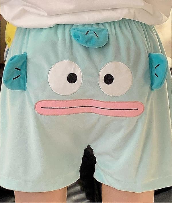 Elefant pyjamasshorts för män, unisex elefant hemmakläder sovkläder roliga pyjamasshorts