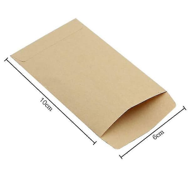 120 stycken små kraftpapperspåsar 6x10cm minipapperspåsar