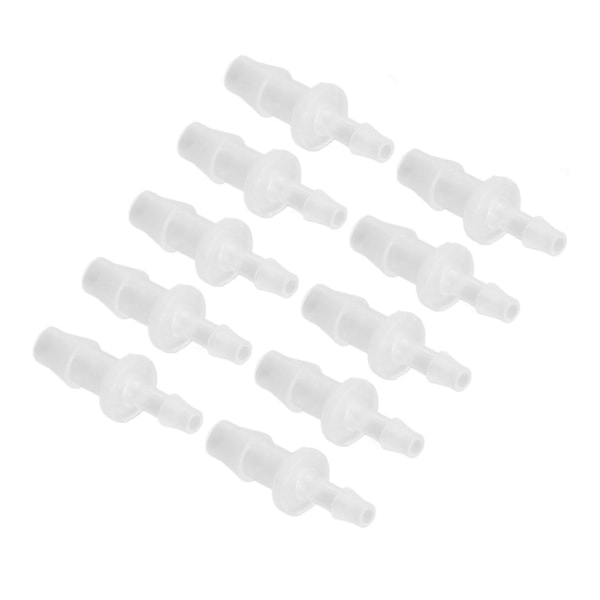 10 stk. Slangebarb Reducer Fitting PP Akvarium Luftpumpe Adapter til Silikonrørforbindelse 3,9-6,4