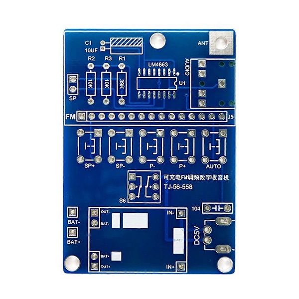 FM Radio Mottaker Elektronisk Sveisesett LCD-Skjerm DIY Elektronisk for Selvmontering og Lodding