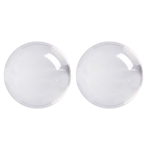 2 kpl läpinäkyvää värillistä lasia olevaa kristallipalloa parantava pallovalokuvausrekvisiitta pallokoriste, 30mm & 50mm