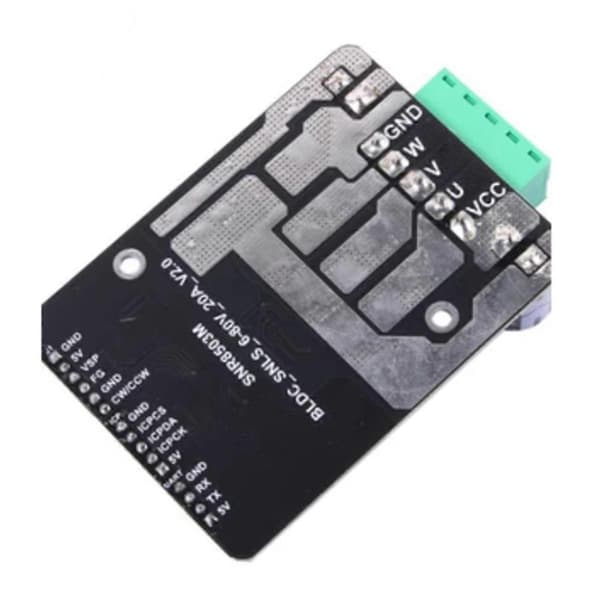 DC 6-80V BLDC 3-fas DC Borstlös Motorstyrenhet PWM Hög Effekt 1600W 20A Hall Motor Kontroll Dri