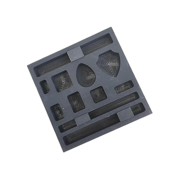 Graphite Mold 11 Holes Ingot Mold Metal Melting Casting Mould For Gold Silver