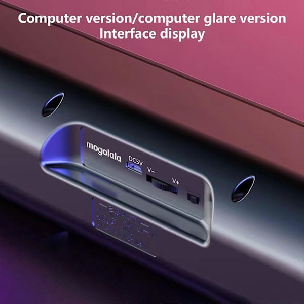 Fargerik Lyd Subwoofer Høy Effekt Hjemmevideo Skrivebord Trådløs Strip Lang Dobbel Høyttaler Lydplanke TV Karaoke Lyd