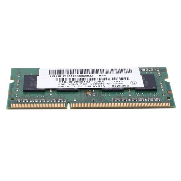 DDR3 2GB SODIMM RAM-minne 1Rx8 PC3-10600S 1333MHz Bærbar RAM-minne 204-pin 1.5V Bærbar minnemodul