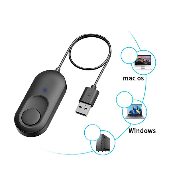 USB-hiiren liikutin, havaitsematon hiiren liikuttaja automaattinen simulaattori tietokoneen/kannettavan näytön sammumisen estämiseen