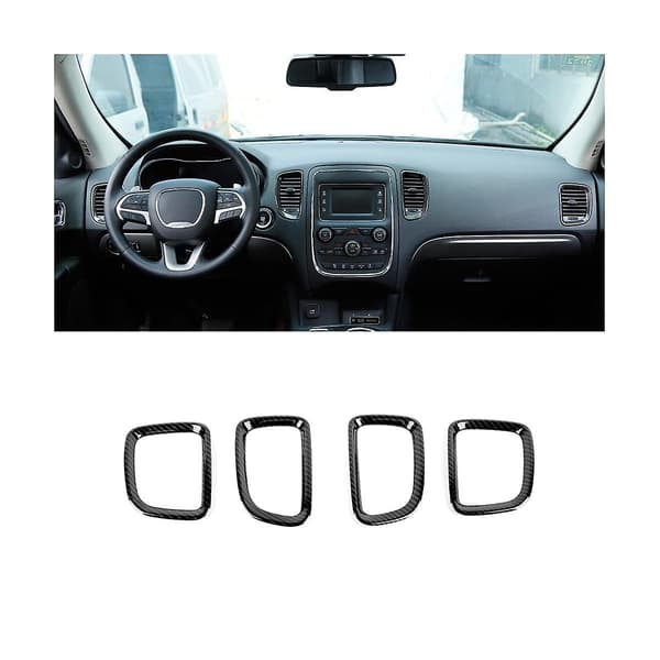 Bil Dashboard Udløb Trim Cover Ramme til Durango 2011-2020 Tilbehør - ABS Kulfiber