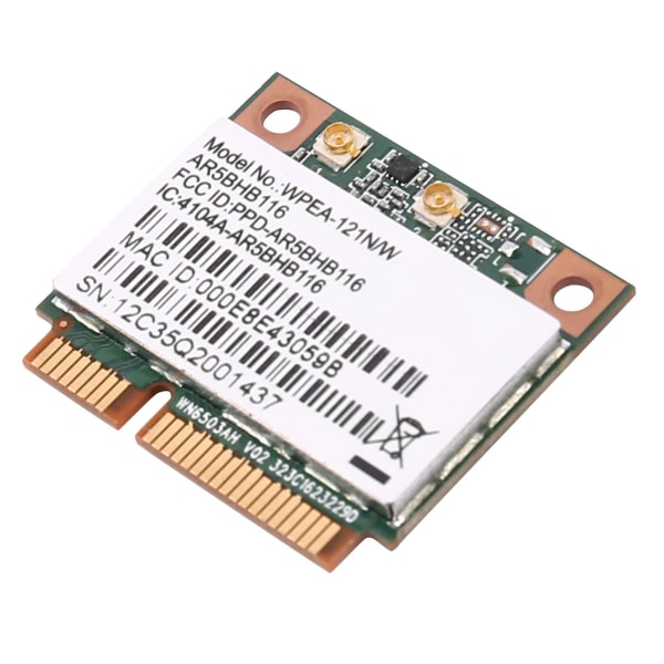 Langaton verkkokortti Atheros Ar9832 Ar5bhb116 2.4/5 Ghz Yksipiirinen 300 Mbps 802.11n Mini Pci-e Wi