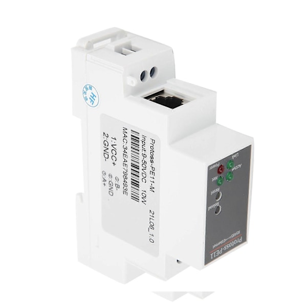 RS485 til WIFI Seriell Server Skinne Montering Ethernet Nettverksmodul 9-50VDC 10W PE11-M