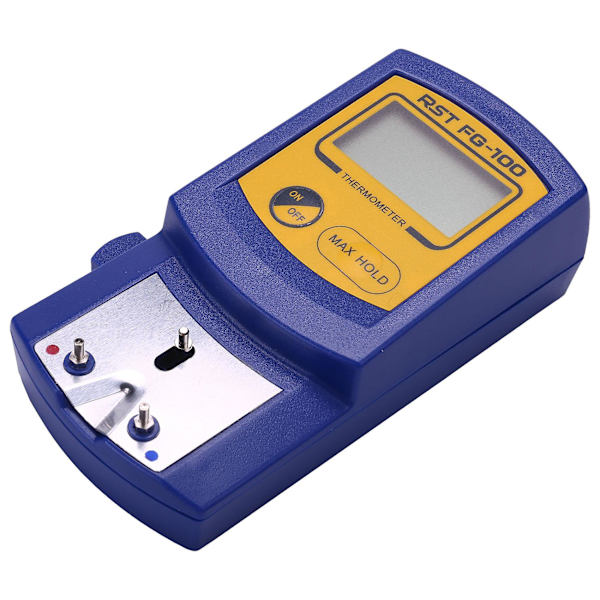 Fg-100 Digital Loddekolbe Spids Termometer Temperatur Tester Til Loddekolbe Spidser + 5 stk Le
