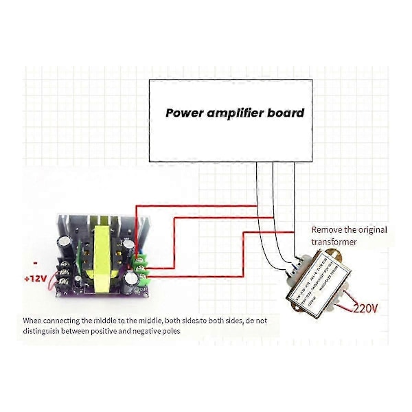 Ljudmodul Enstaka DC 12V till 18V Subwoofer Bil Ljudmodifiering Förstärkare Isolering Boost Dubbel Strömmodul