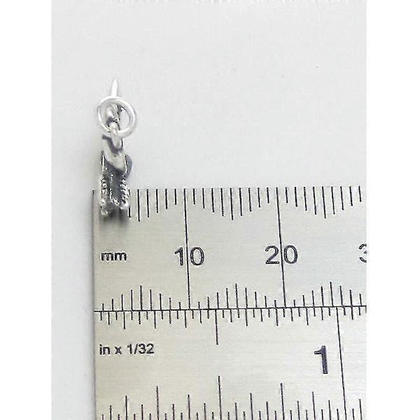 Hjerte med pil Sterling Sølv Charm .925 X 1 Kærligheds Charms - 5145