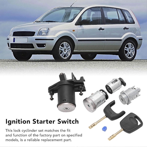 Sytytyksen käynnistyskatkaisijan oven lukon sylinterisarja 2S61 A22050 BM Vaihto Ford Fiesta MK5 Fusionille