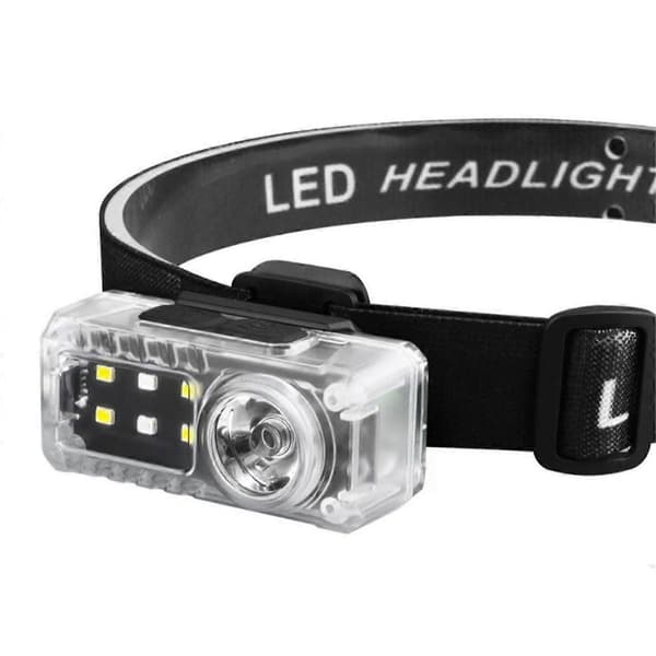 LED Hodelykt Bevegelsessensor Camping Fiske Lanterne med Varsellampe
