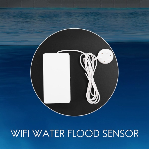 Tuya Smart Wifi -vesitulvaanturi vesivuodon ilmaisin Lähetä hälytys, kun vuoto havaitaan Work Wit
