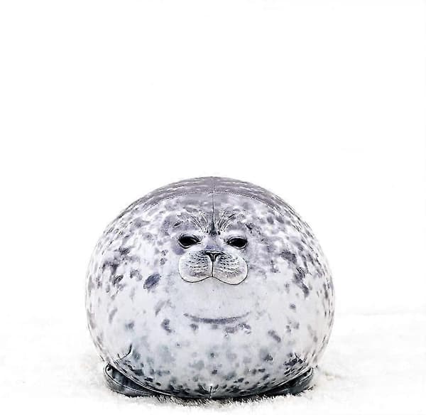 Chubby Blob Sæl Pude Sød Sæl Plyslegetøj Udstoppede Dyr (S)
