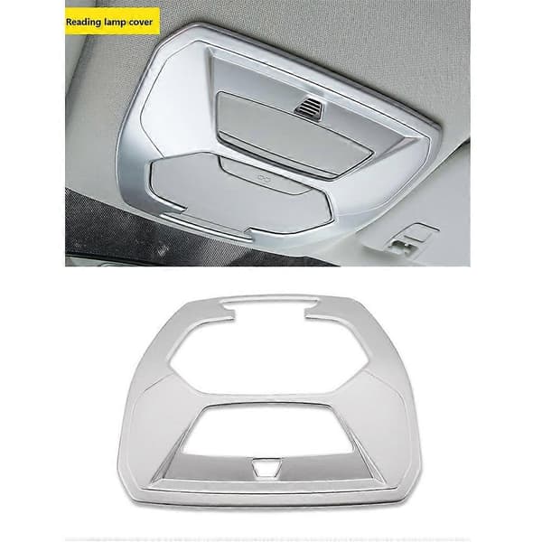 til Escape 2017-2019 Bil Sølv Front Læselampe Panel Cover Trim Dekoration Ramme Tilbehør