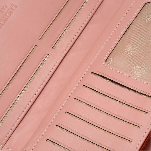 Damepung Elegant Clutch Kronepung Lang Pung Læderpung - Yvan