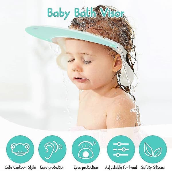 Justerbar Babydusjhette - For Hårvask - Lys Grønn