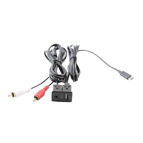 Auton Android-navigointilaitteen AUX-paneeli TYPEC+ Audio Input USB+AUX -liitäntäpaneelin jatkokaapeli